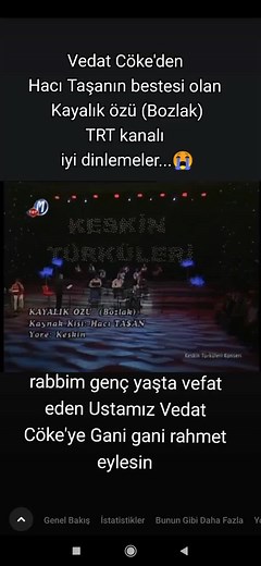 #trtmuzik #Trtmuzik #keskin #cekicali #kirikkalesosyalmedya🥀🥀 #kırıkkalesosyalmedya #akpinar #kesfetbenionecikar #bozlak #hacıtaşan #kirsehir #neşetbaba #kaman #erolcoke #eskimuzikler #ankarabozlak