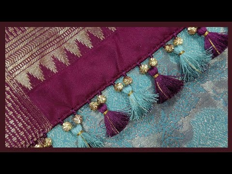 SIMPLE AND EASY SAREE KUCHU DESIGN FOR BEGINNERS #203# @ARCHANACREATIVEWORK