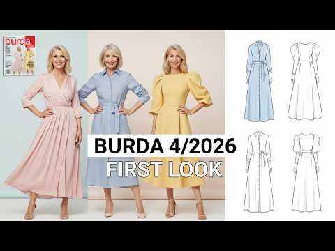 Burda 4/2026 First Look And Technical Line draw