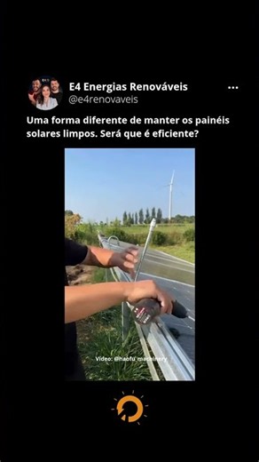 Uma forma DIFERENTE de limpar PAINÉIS SOLARES
