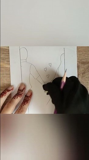 Romantic Couple Holding Hand Drawing Pencil Sketch/ Love Couple Drawing/ How to Draw Romantic couple