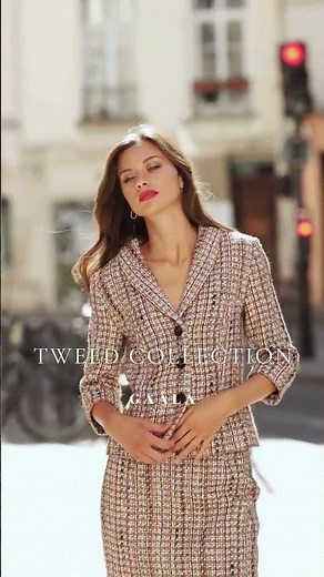 ‪@gaalaparis‬ Tweed Collection by Gaâla | Heritage Meets Modern Elegance #ootd #tweedblazer #tweed