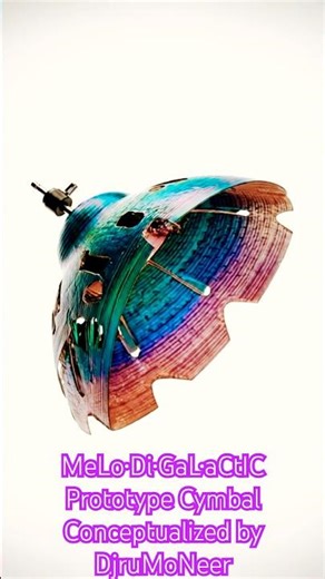 14" Prototype B20 Effects DjruMoNeers Trampshade Cymbal Colored Tint