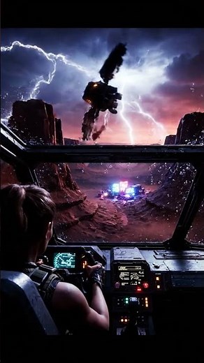 Epic Sci-Fi Desert Drive: Stormy Alien World Exploration! 🚀