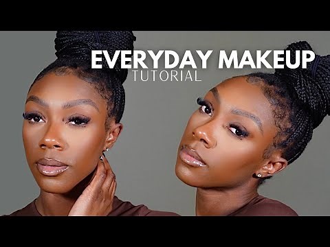 Very Detailed Everyday Makeup Tutorial For Black Women | My Signature Soft Glam Look | VLOGMAS DAY 1