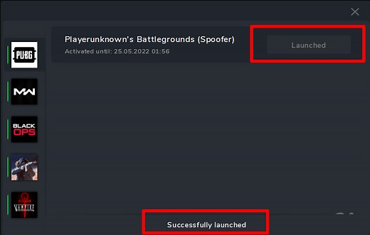 Instructions for launching HWID Spoofer  PUBG
