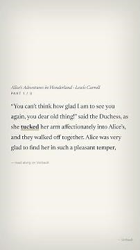 Read Along: Alice's Adventures in Wonderland by Carroll — pepper, tuck | Verbault #shorts