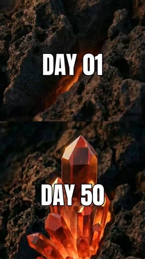 50 Days of Crystal Growth in 20 Seconds ✨ #Shorts
