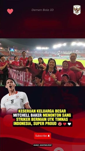 BANGGANYA KELUARGA BESAR, MITCHELL BAKER BISA CETAK HATTRICK DI LAGA DEBUT W/TIMNAS #mitchellbaker