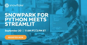 Snowpark for Python Meets Streamlit - Snowflake