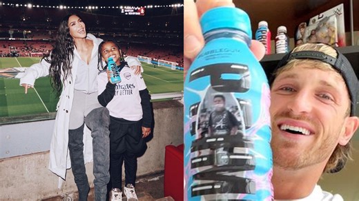 Logan Paul reveals PRIME flavor designed by Kim Kardashian and Kanye West's son Saint West