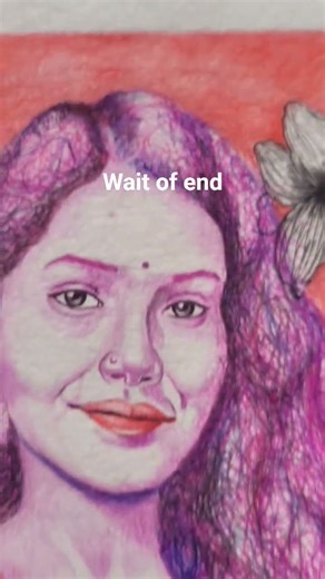 Ballpoint Pen Art Tutorial | Red and Purple Aesthetic