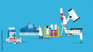 Research laboratory Chemical or medical laboratory with scientists