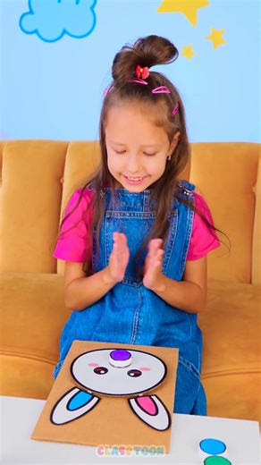 Let's Learn COLORS 🎨 With A Cute BUNNY 🐰 #learning #diy