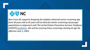 Under 50 and have BCBS of NC? Your colonoscopy will be covered as of June 2022