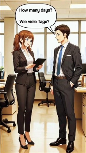 🛄Asking Boss For Leave Easy Conversation In German #job #germanconversation #germanpronunciation