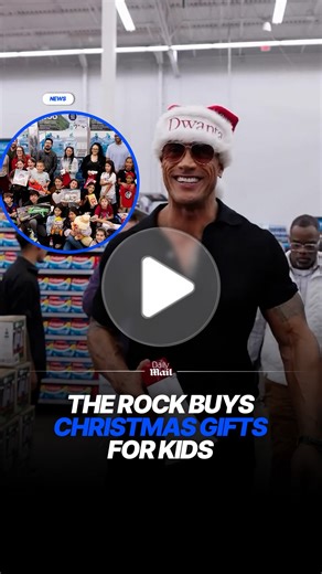 Daily Mail on Instagram: "This is why we love The Rock ❤️ #viral #therock #christmas 📽️ Instagram/"