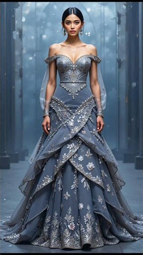 AI Futuristic Fashion Runway Show 🔥| Luxury Outfit Transformation & Digital Models #aiFashion #dress