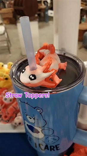 Unique 3D Printed Straw Toppers for Every Occasion
