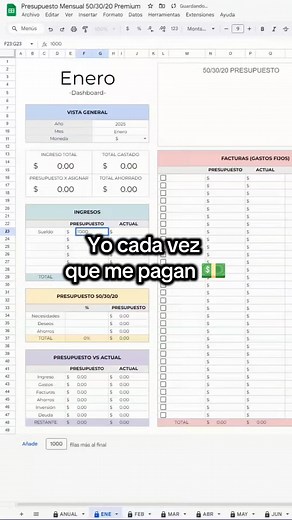 Plantilla para ahorros: Organiza tu presupuesto fácilmente