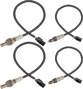 4-PC Set O2 Oxygen Sensor Upstream Downstream Compatible for Honda Accord 2010-2014 3.5L Pilot 2009-2013 Odyssey Ridgeline Crosstour for Acura TSX TL 36542-R70-A01 25025059