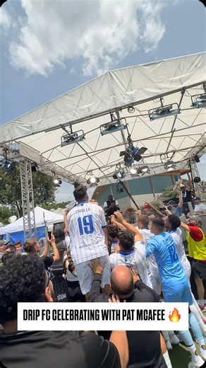 SOCCER.COM on Instagram: "DRIP FC WIN THEIR FIRST EVER TST GAME AND CELEBRATE WITH PAT MCAFEE 🔥"