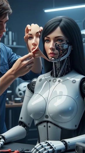 Becoming a Human Robot #HumanRobot #FutureEvolution #aiart