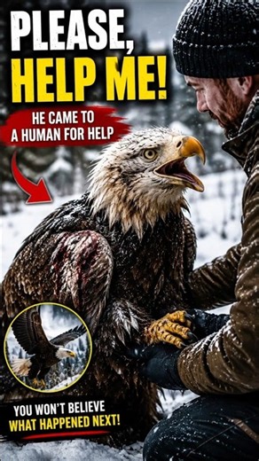 EAGLE SEEKING HELP #animals #animalshorts #wildlife #eagles #helping #animallove