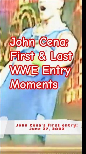 John Cena: First & Last WWE Entry Moments |John Cena: From Debut to Farewell – WWE Legacy #johncena
