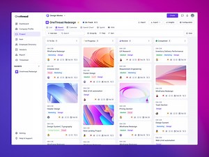 OneThread | Project Management Web App Redesign