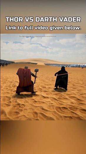 DARTH VADER VS GOD OF THUNDER | Ultimate Epic Battle Simulator 2 | UEBS 2