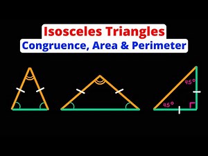 Isosceles Triangles - Intro | Congruent Angles & Sides, Perimeter & Area | Eat Pi
