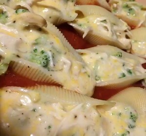 47K views · 1.9K reactions | Chicken Broccoli Alfredo Stuffed Shells!...