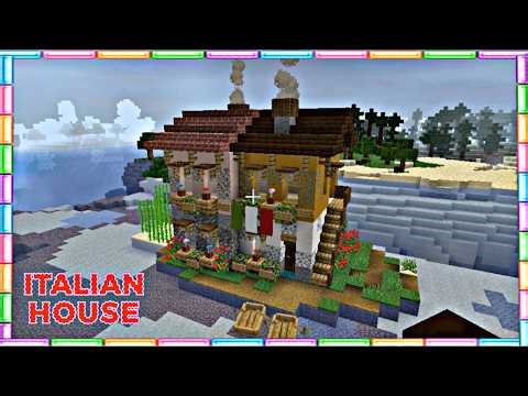 Minecraft : Italian House Building Tutorial | Minecraft Building Tutorials | Italian House Build