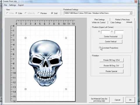 How to Print White Ink Only Designs using the Print From Application in MultiRIP GP dtg RIP Software