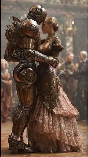 The Future of Dance: A Steampunk Robot's Waltz with a Victorian Lady