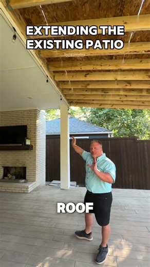 Adding on to the existing patio!