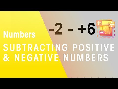 How To Subtract Positive & Negative Numbers | Numbers | Maths | FuseSchool