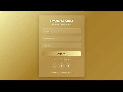 How To Create Registration Form With HTML & CSS