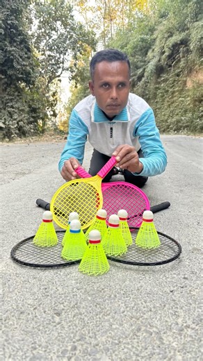 Onle ₹699 100ta heavy carbon steel badminton kit unboxing