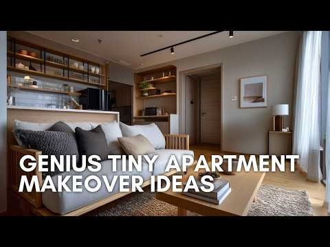 Genius Tiny Apartment Makeover Ideas | Modern Minimalist Small Space Ideas
