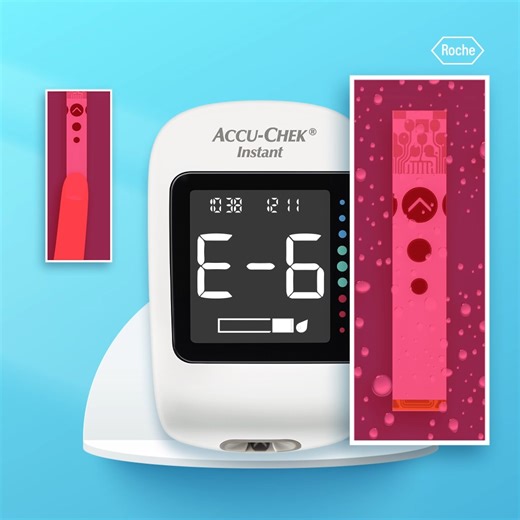 الصبر فضيلة. الاستعجال يؤدي لإظهار أكيو-تشيك إنستانت لرسالة خطأ "E-6!" يحدث ذلك عندما يكون شريط الاختبار... - وضِع عليه الجرعة قبل إظهار جهاز القياس لرمز القطرة المضيئة. - وضِع عليه الجرعة مسبقاً، - قد تعرض لرطوبة، - تلف الغطاء أو المستوعب. #نصائح_روش #السكري Patience is a virtue. Rushing makes Accu-Chek Instant say "Error E-6!" Happens when the test strip... - is dosed before meter displayed flashing drop symbol, - was previously dosed, - was exposed to moisture, - container or cap is damaged. 