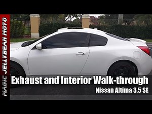 Nissan Altima Coupe 3.5 SE (Exhaust Muffler Delete and Interior Walkthrough)
