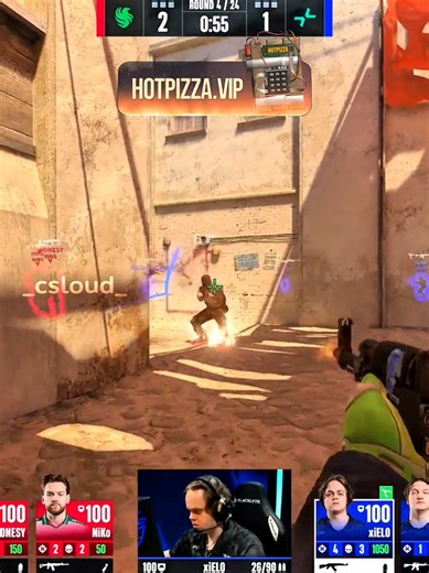 Xielo showed his power ☠️ #Cs2 #Falcons #PV #HotPizzaGG #jhgyu