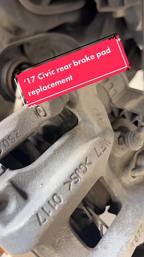 2017 Civic Rear Brake Pad Replacement Video Guide