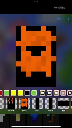 Making a lava/among us Minecraft skin #minecraft #digitalart #minecraftskin