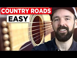 Guitar Tutorial - COUNTRY ROADS by John Denver - Easy & for beginner