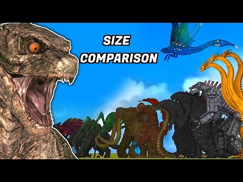 FUNNIEST Godzilla Monster Size Comparison!