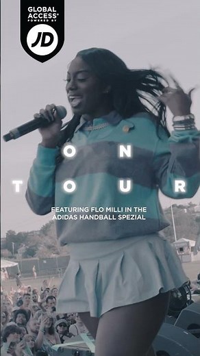Global Access On Tour with @FloMilli in @adidasOriginals from JD Sports US