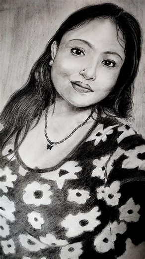 New pencil portrait commission 😍 #drawing #art #sketch